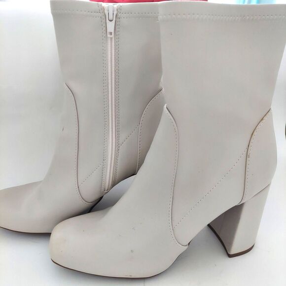 A New Day Women's Pippa Off-White Boots Sz 7.5 GoGo Retro - Picture 1 of 10